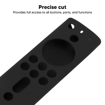 Silicone Protective Case for Fire TV Stick 4K 2018 Remote Control Shockproof Anti Slip Protective Cover Black V1294-YM0512-3117220258015