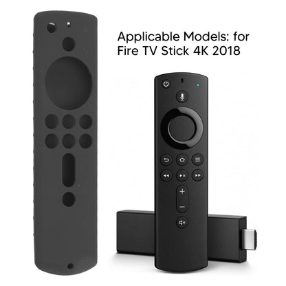 Silicone Protective Case for Fire TV Stick 4K 2018 Remote Control Shockproof Anti Slip Protective Cover Grey V1294-YM0512-3117220258016