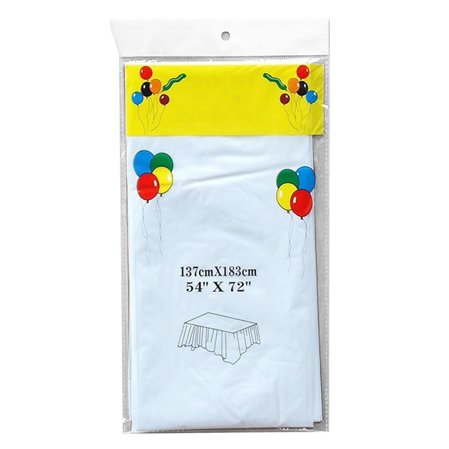 5Pcs Disposable Tablecloth White 137x183cm PE Protective Table Cloth for Wedding Party Tablecloth V1294-YM0512-3117220259011