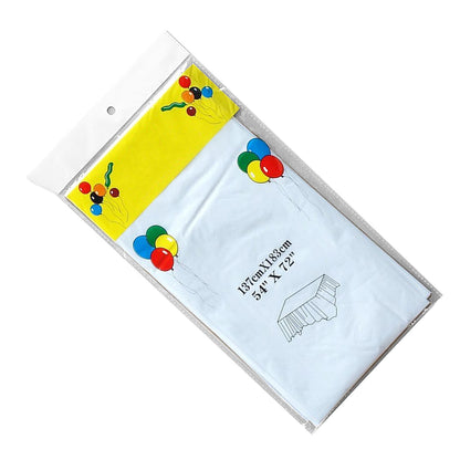 5Pcs Disposable Tablecloth White 137x183cm PE Protective Table Cloth for Wedding Party Tablecloth V1294-YM0512-3117220259011
