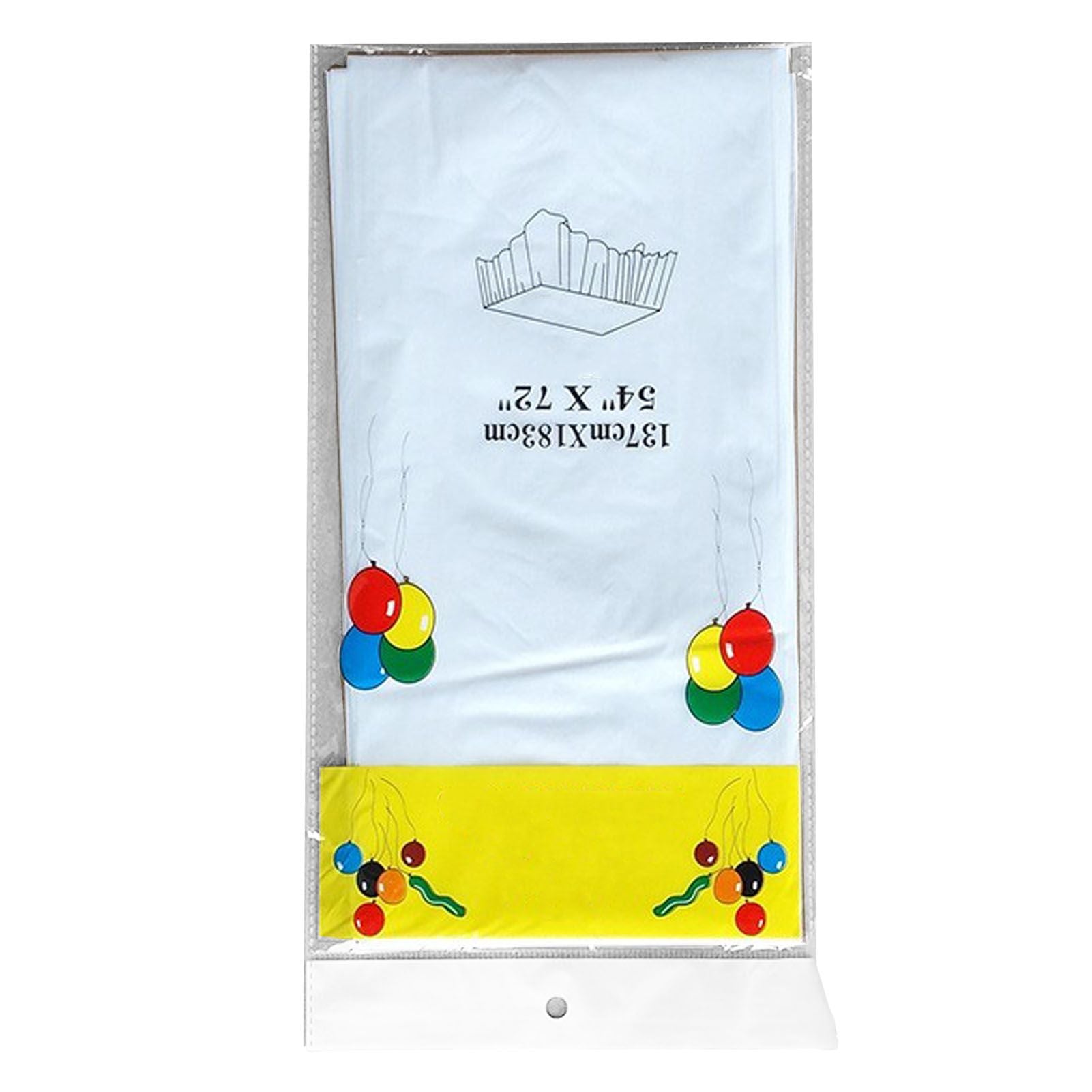 5Pcs Disposable Tablecloth White 137x183cm PE Protective Table Cloth for Wedding Party Tablecloth V1294-YM0512-3117220259011