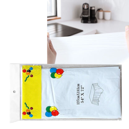 5Pcs Disposable Tablecloth White 137x183cm PE Protective Table Cloth for Wedding Party Tablecloth V1294-YM0512-3117220259011