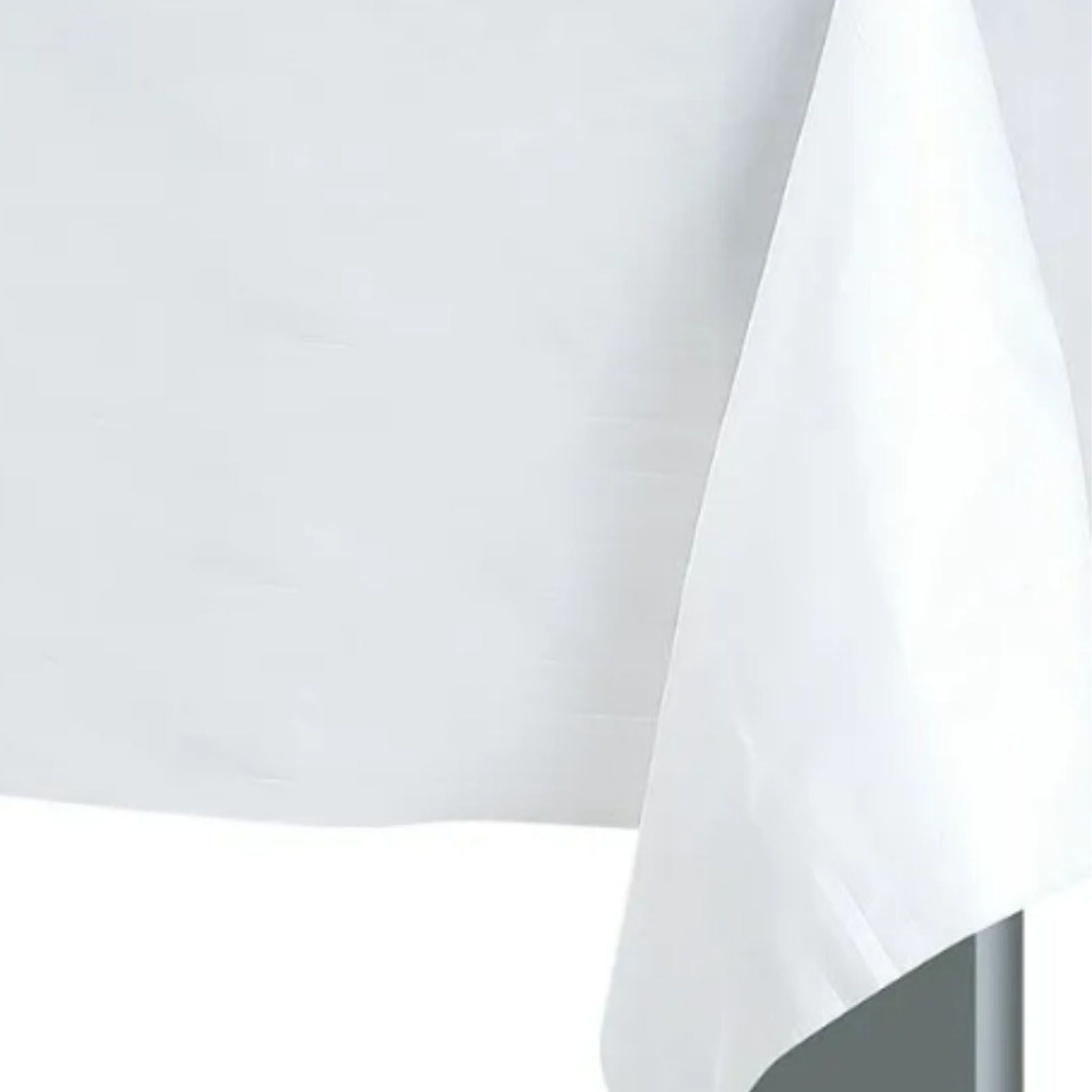 5Pcs Disposable Tablecloth White 137x183cm PE Protective Table Cloth for Wedding Party Tablecloth V1294-YM0512-3117220259011
