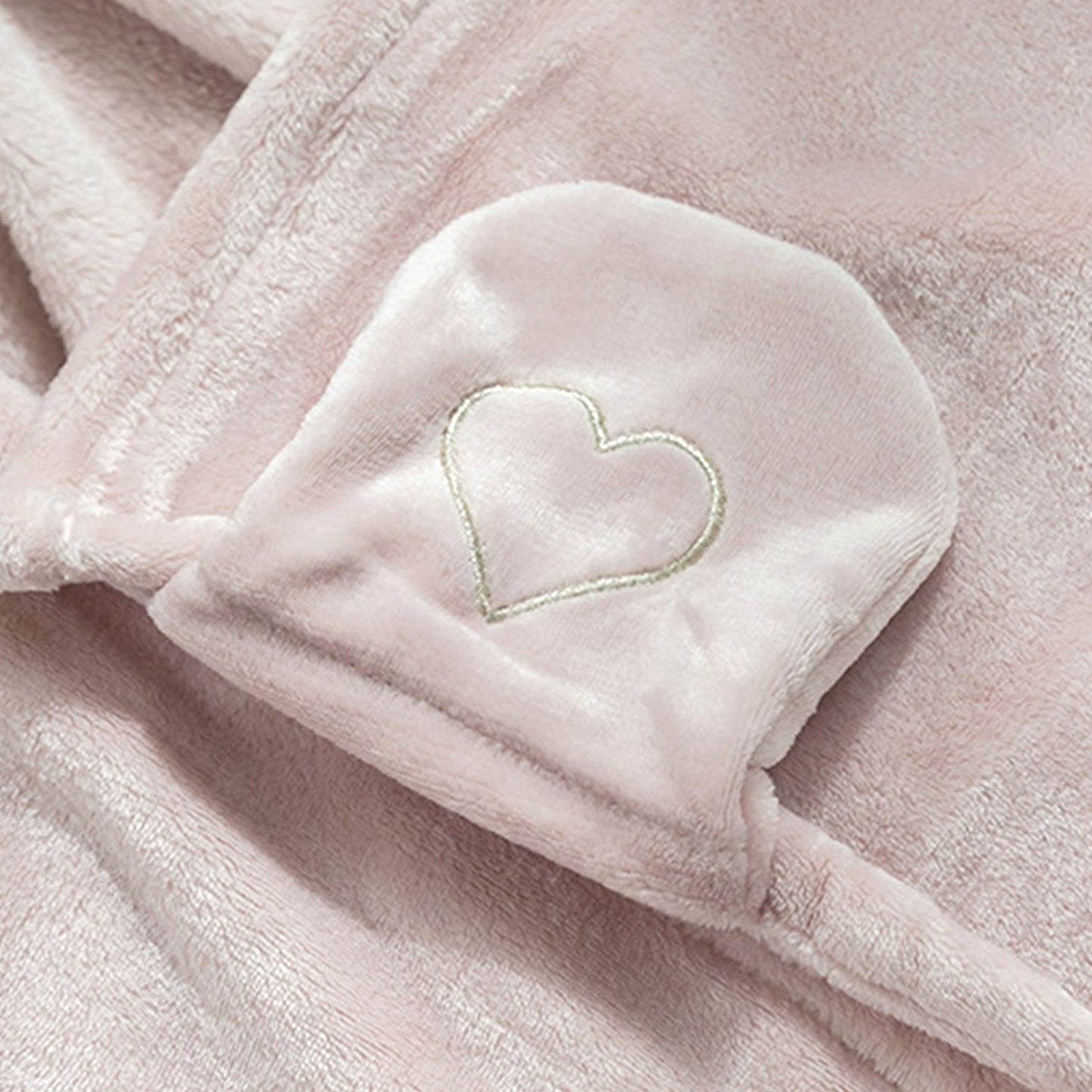 Hooded Blanket Wearable Polyester Plush Rabbit Ear Hooded Blanket Throw Soft Warm Blanket for Home Pink Large V1294-YM0512-3117220259411