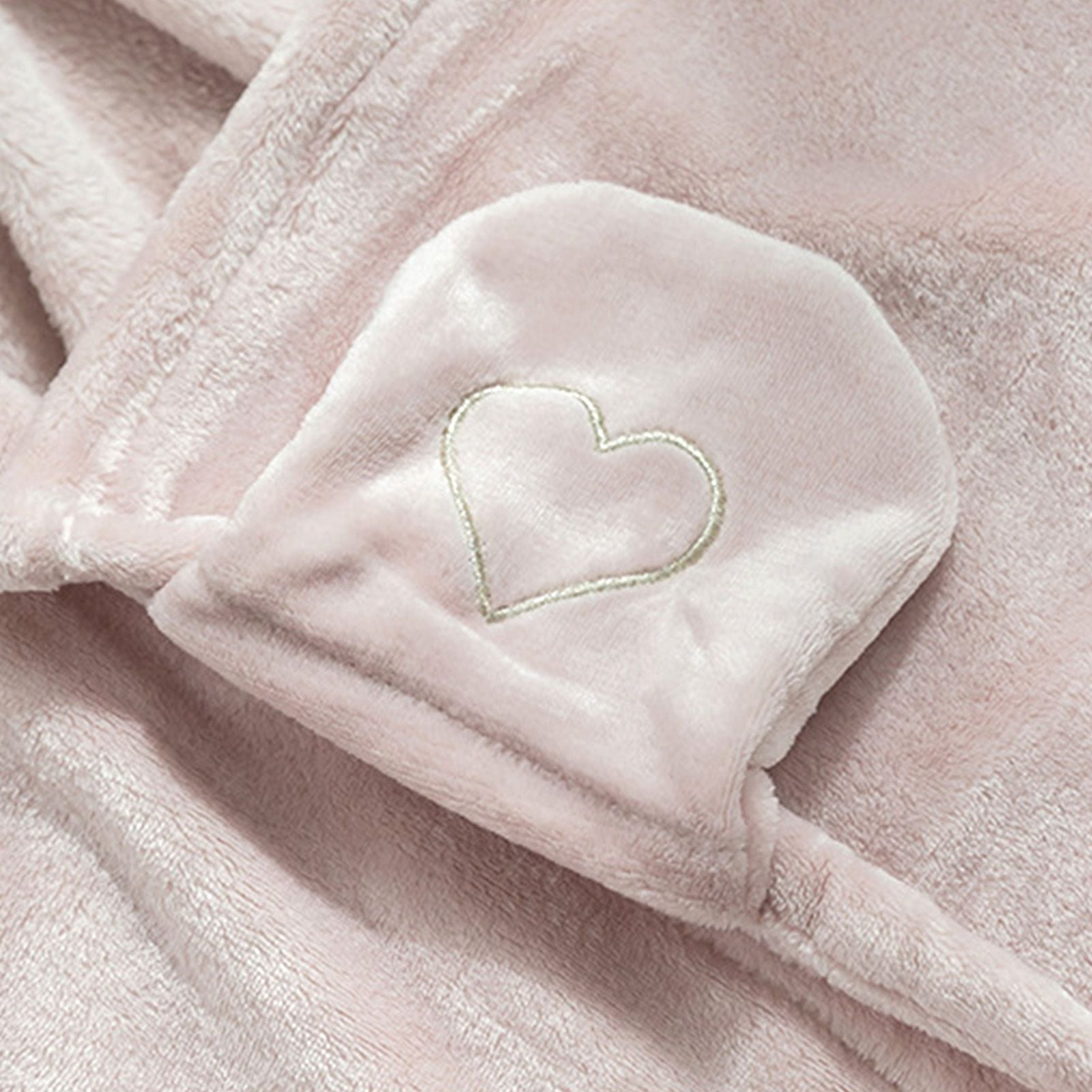 Hooded Blanket Wearable Polyester Plush Rabbit Ear Hooded Blanket Throw Soft Warm Blanket for Home Pink Large V1294-YM0512-3117220259411