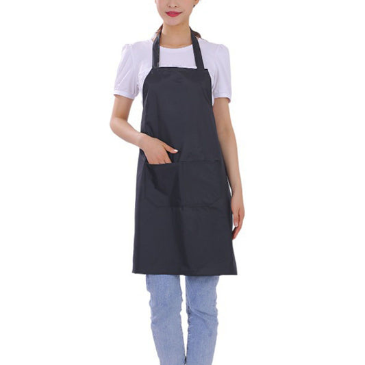 6pcs Waterproof Apron Lightweight Black Apron with Two Pockets for Mens Women for Housework Cooking V1294-YM0512-3117220260211