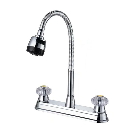 Kitchen Sink Faucet with Pull Down Sprayer Cold and Hot Water Brushed Stainless Steel Faucet Water Tap V1294-YM0512-3117220260811