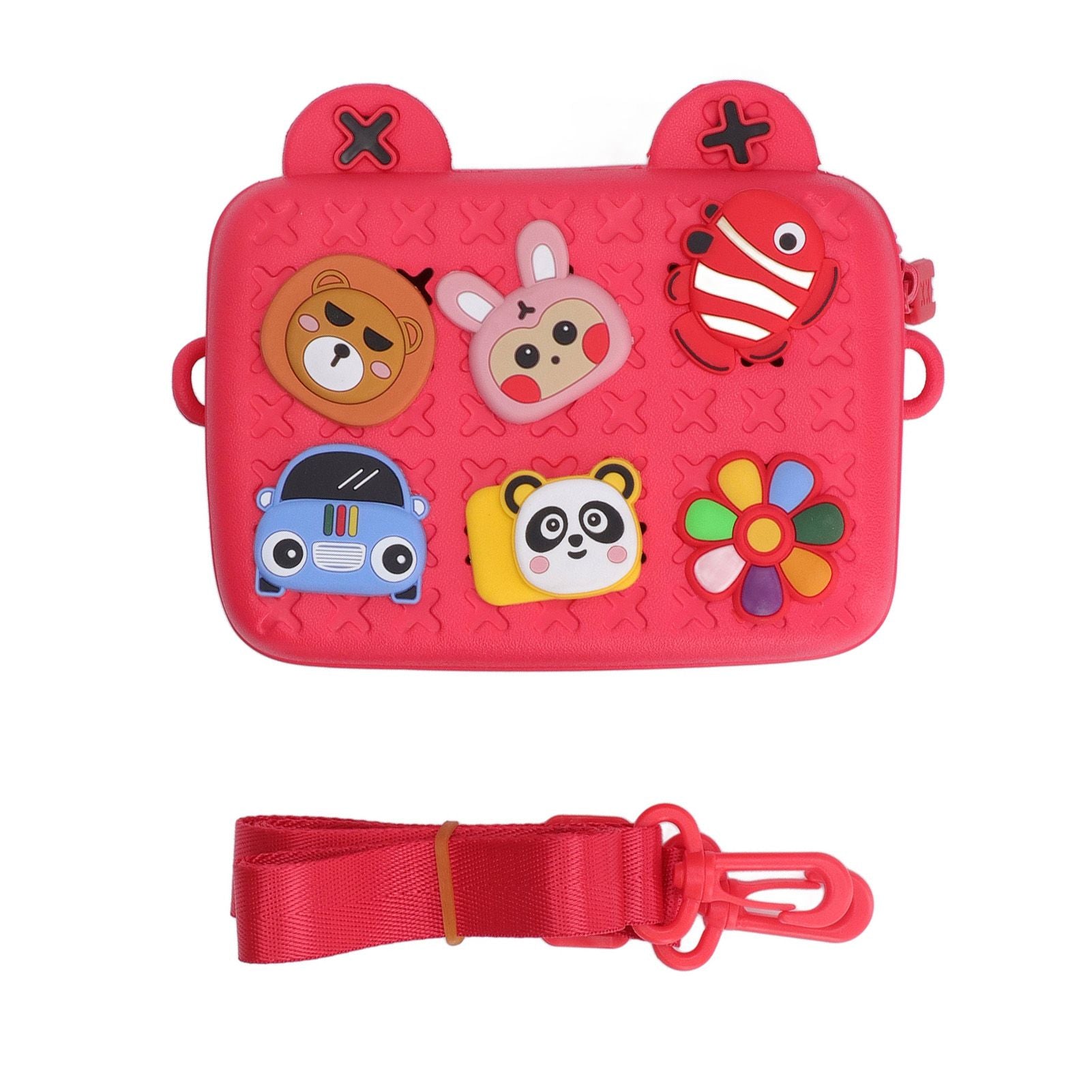 Cartoon Camera Shoulder Bags Children's Camera Protector Bag for Kids Birthday Gift Red V1294-YM0512-3117220261911
