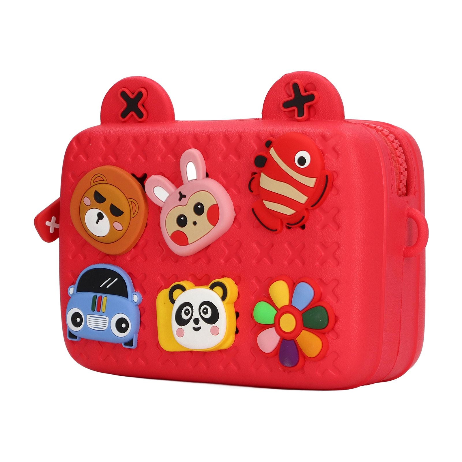 Cartoon Camera Shoulder Bags Children's Camera Protector Bag for Kids Birthday Gift Red V1294-YM0512-3117220261911