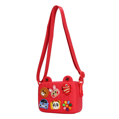 Cartoon Camera Shoulder Bags Children's Camera Protector Bag for Kids Birthday Gift Red V1294-YM0512-3117220261911
