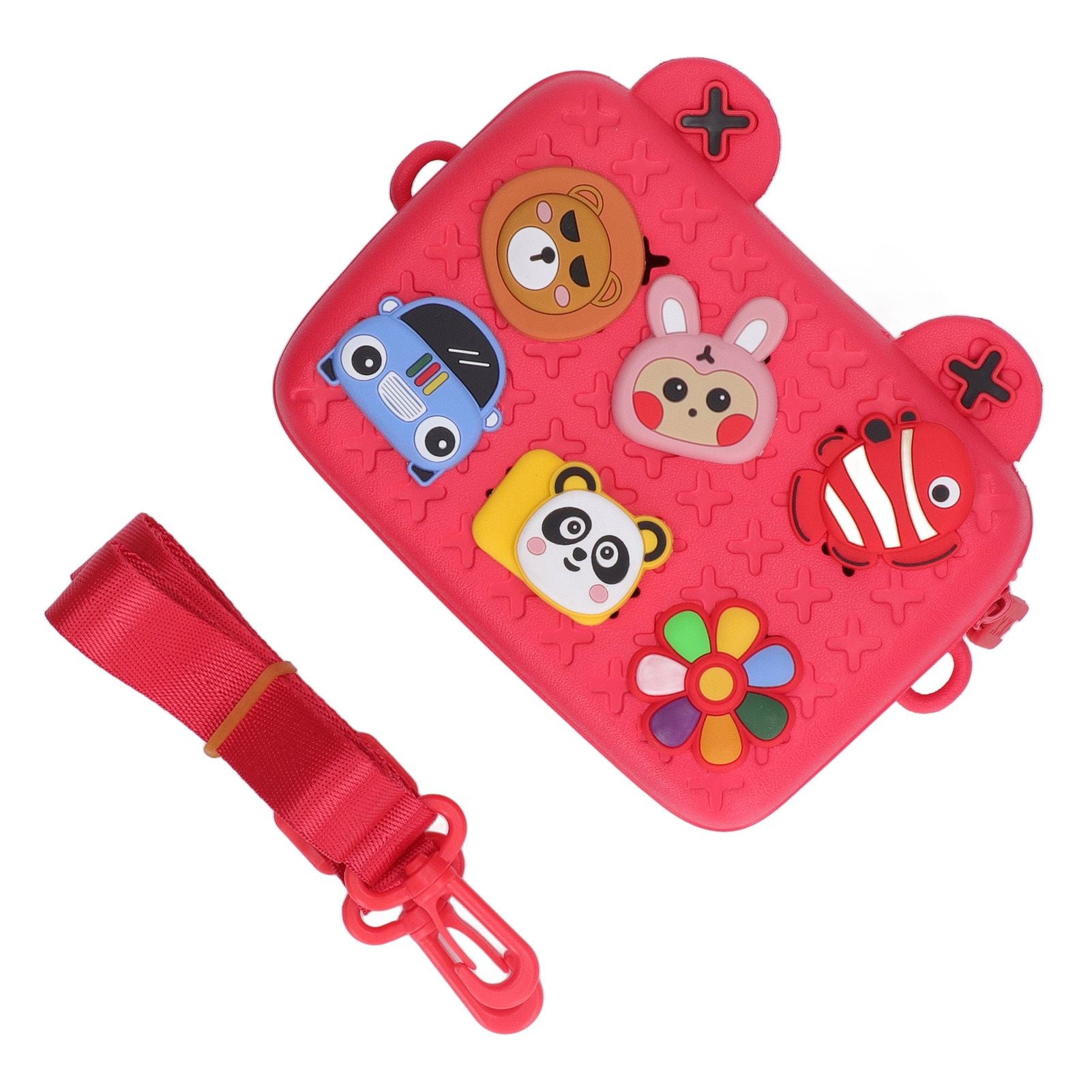 Cartoon Camera Shoulder Bags Children's Camera Protector Bag for Kids Birthday Gift Red V1294-YM0512-3117220261911