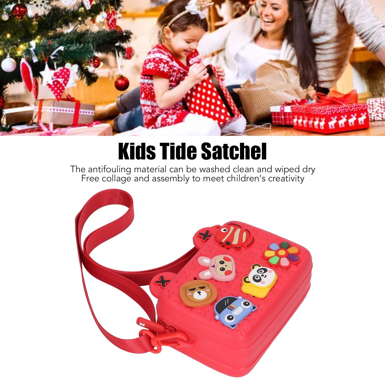 Cartoon Camera Shoulder Bags Children's Camera Protector Bag for Kids Birthday Gift Red V1294-YM0512-3117220261911
