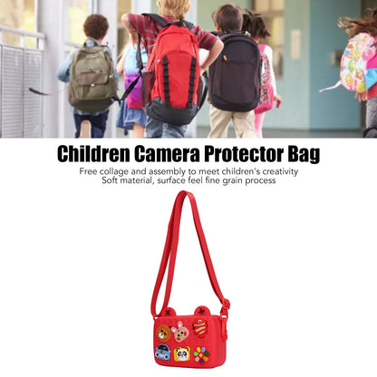 Cartoon Camera Shoulder Bags Children's Camera Protector Bag for Kids Birthday Gift Red V1294-YM0512-3117220261911