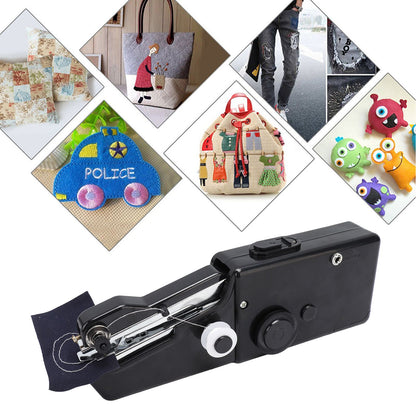 Handheld Sewing Machine Smoothing Stitching Portable Electric Sewing Tool for Home Travel Black V1294-YM0512-3117220262511