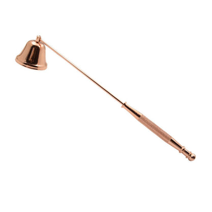 Candle Snuffer Bell Shaped Iron Electroplating Candle Extinguisher for Home Candle Tool Rose Gold V1294-YM0512-3117220262812