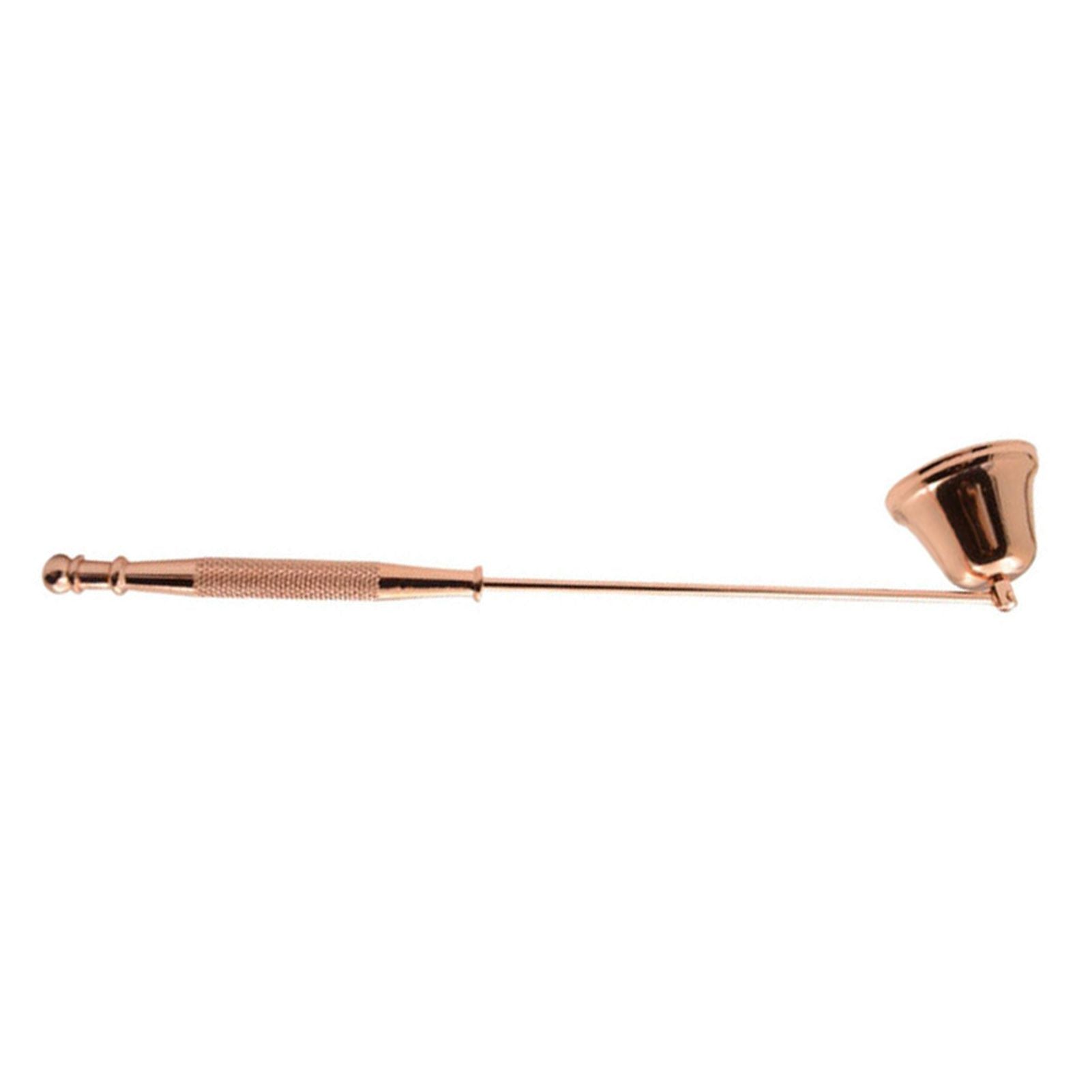 Candle Snuffer Bell Shaped Iron Electroplating Candle Extinguisher for Home Candle Tool Rose Gold V1294-YM0512-3117220262812