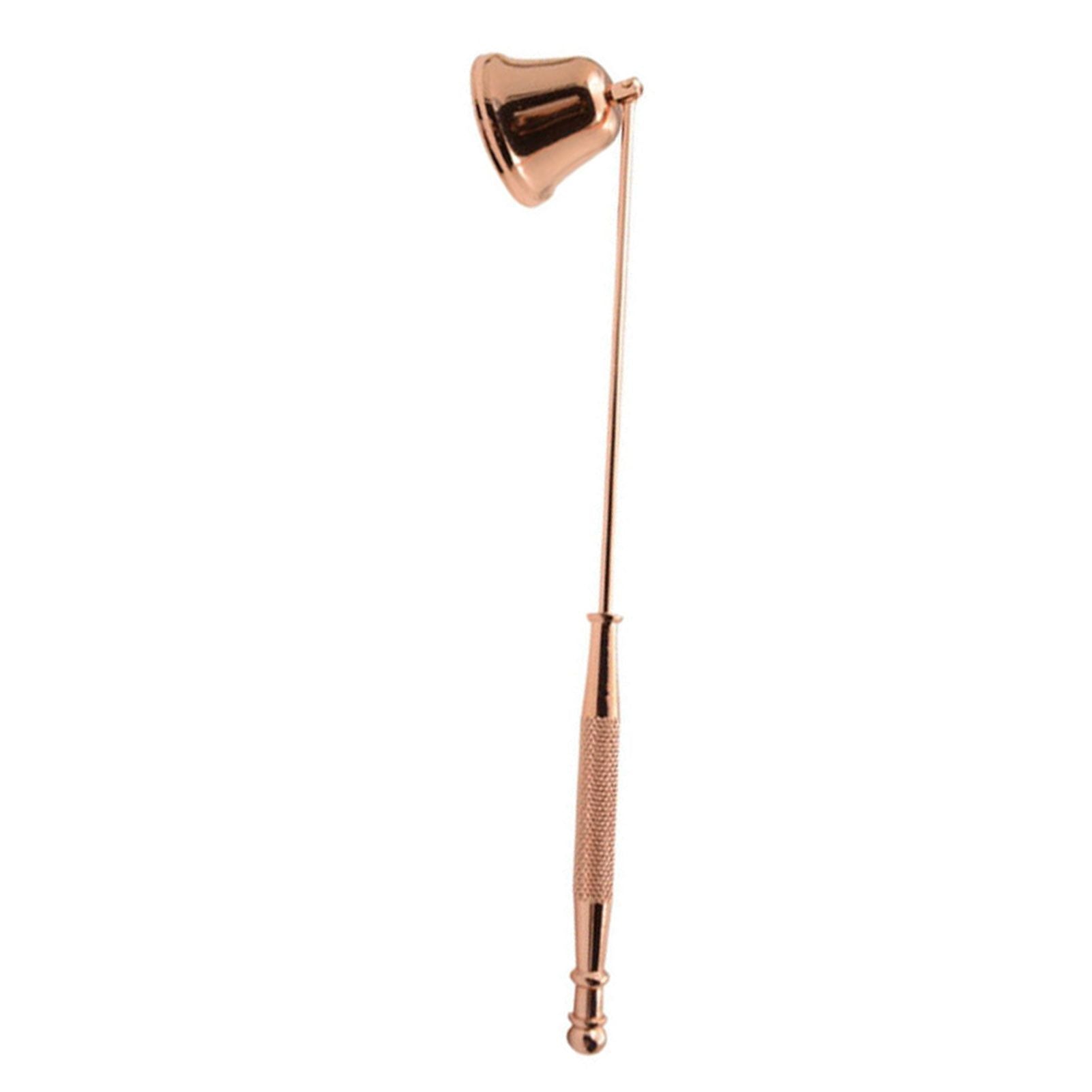 Candle Snuffer Bell Shaped Iron Electroplating Candle Extinguisher for Home Candle Tool Rose Gold V1294-YM0512-3117220262812