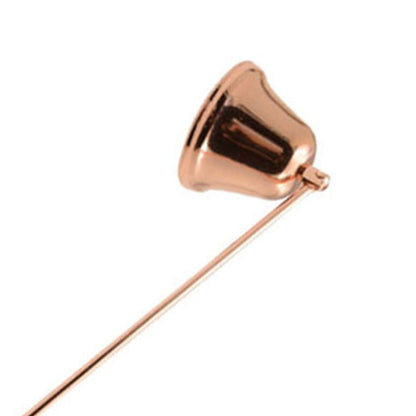 Candle Snuffer Bell Shaped Iron Electroplating Candle Extinguisher for Home Candle Tool Rose Gold V1294-YM0512-3117220262812