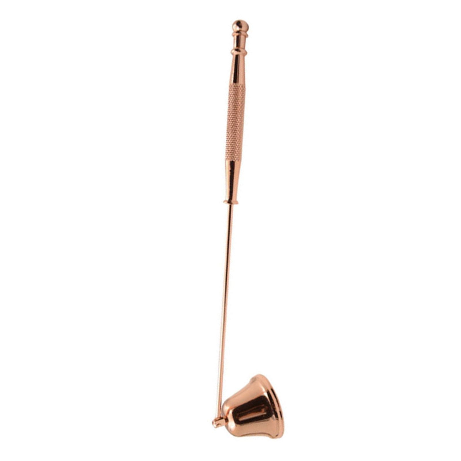Candle Snuffer Bell Shaped Iron Electroplating Candle Extinguisher for Home Candle Tool Rose Gold V1294-YM0512-3117220262812