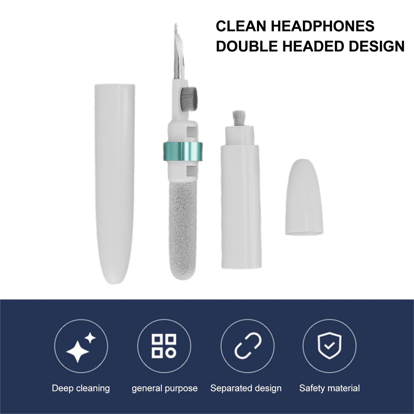 Bluetooth Earbuds Cleaning Pen Multifunction Wireless Earphones Cleaning Tool with Soft Brush for Camera V1294-YM0512-3117220264011