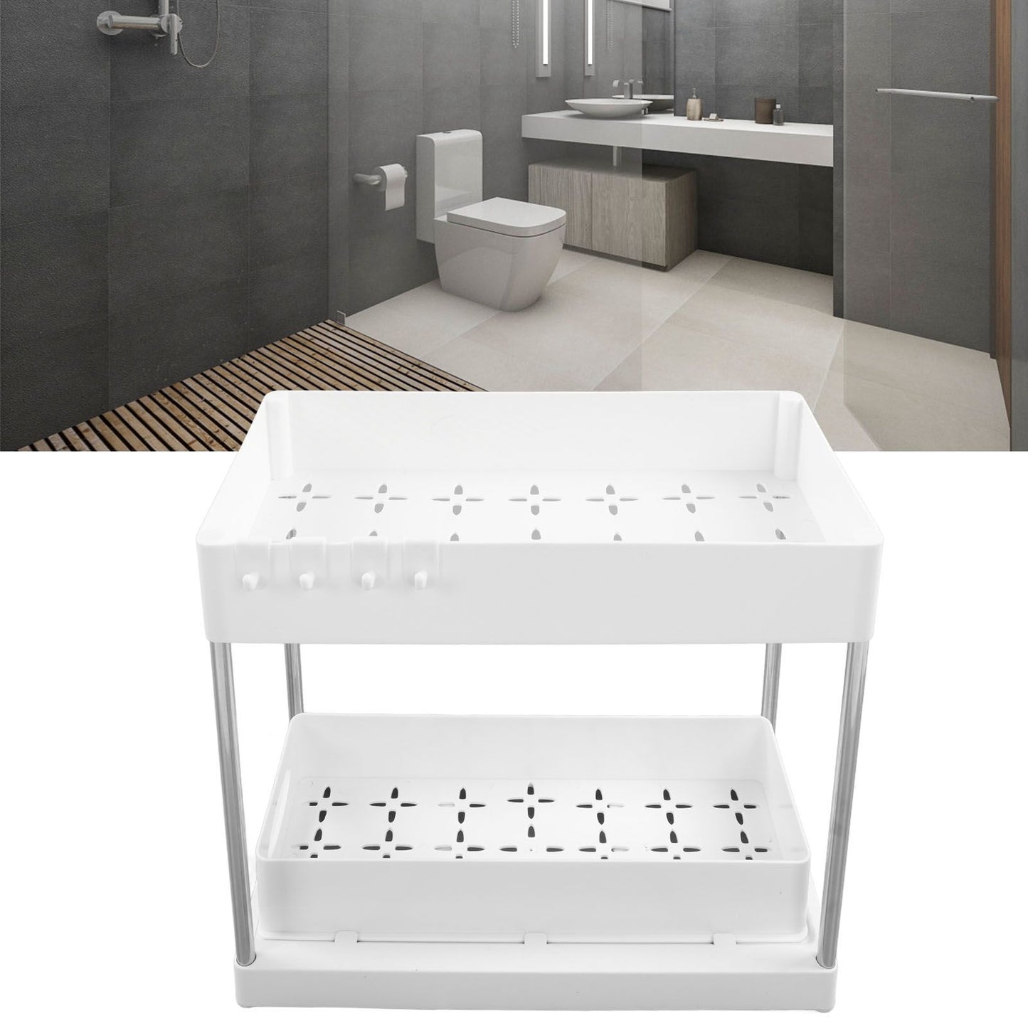 Under Sink Organizers Large Capacity Slide Out Storage Baskets for Bathrooms Kitchens Closets Laundry Rooms V1294-YM0512-3117220264112