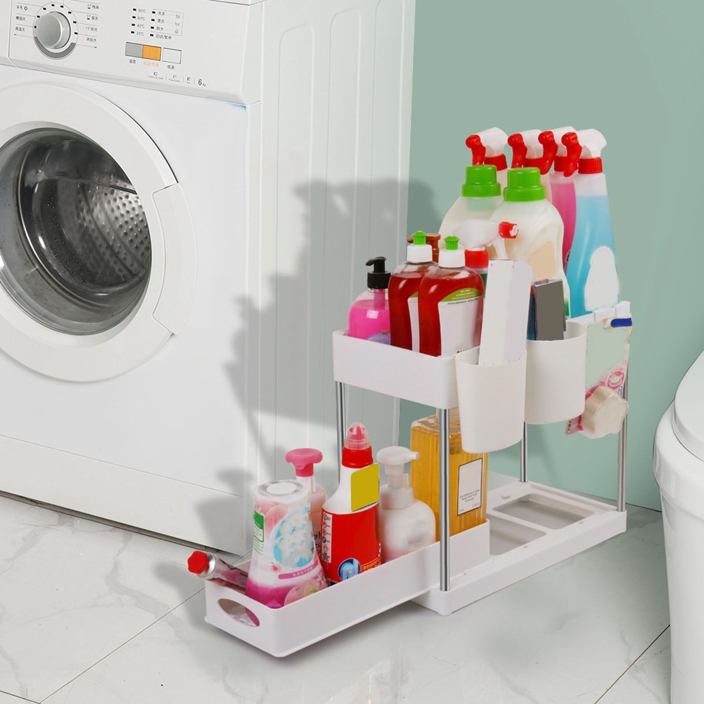 Under Sink Organizers Large Capacity Slide Out Storage Baskets for Bathrooms Kitchens Closets Laundry Rooms V1294-YM0512-3117220264112