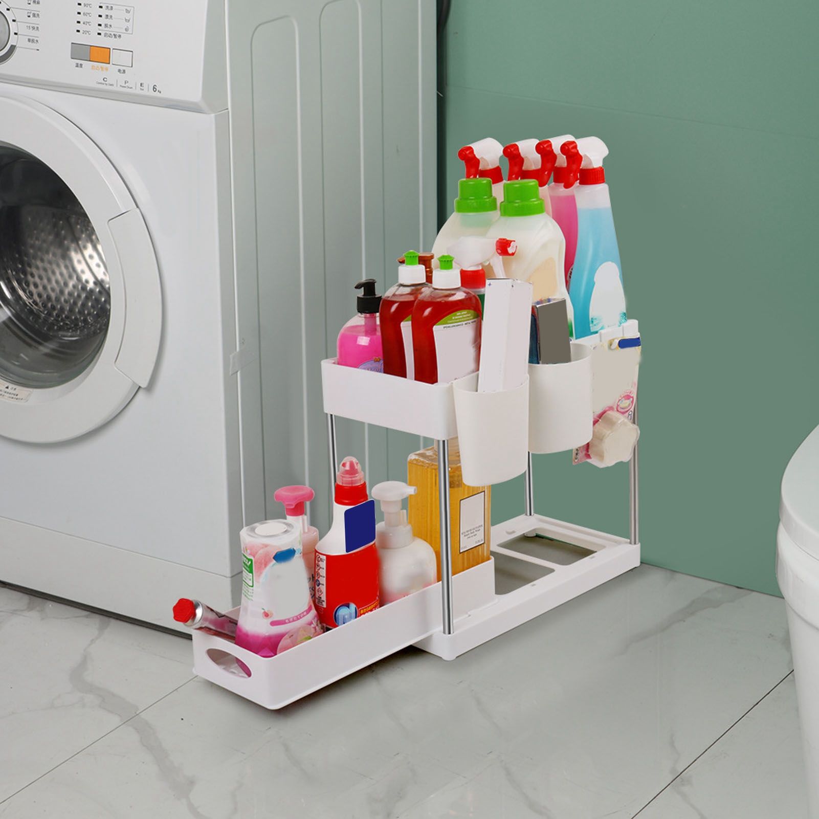 Under Sink Organizers Large Capacity Slide Out Storage Baskets for Bathrooms Kitchens Closets Laundry Rooms V1294-YM0512-3117220264112