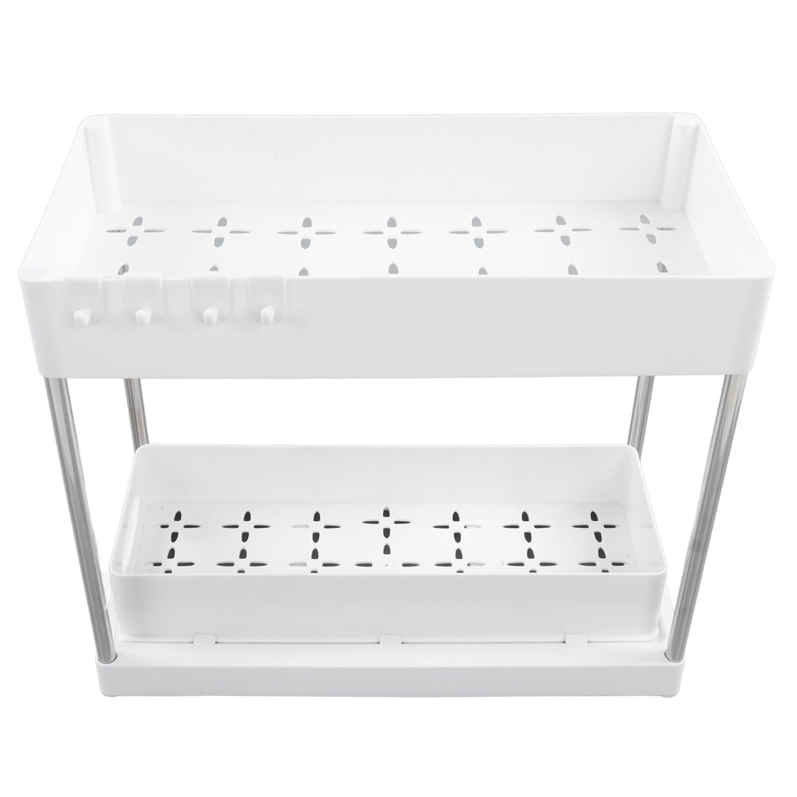 Slide Out Storage Baskets ABS Under Sink Organizer Cabinet Sliding Drawers for Kitchen Bathroom Cosmetic V1294-YM0512-3117220264212