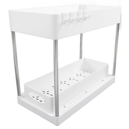 Slide Out Storage Baskets ABS Under Sink Organizer Cabinet Sliding Drawers for Kitchen Bathroom Cosmetic V1294-YM0512-3117220264212