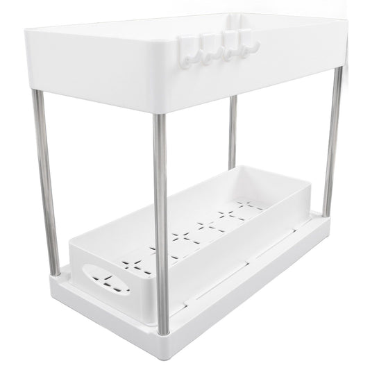 Slide Out Storage Baskets ABS Under Sink Organizer Cabinet Sliding Drawers for Kitchen Bathroom Cosmetic V1294-YM0512-3117220264212