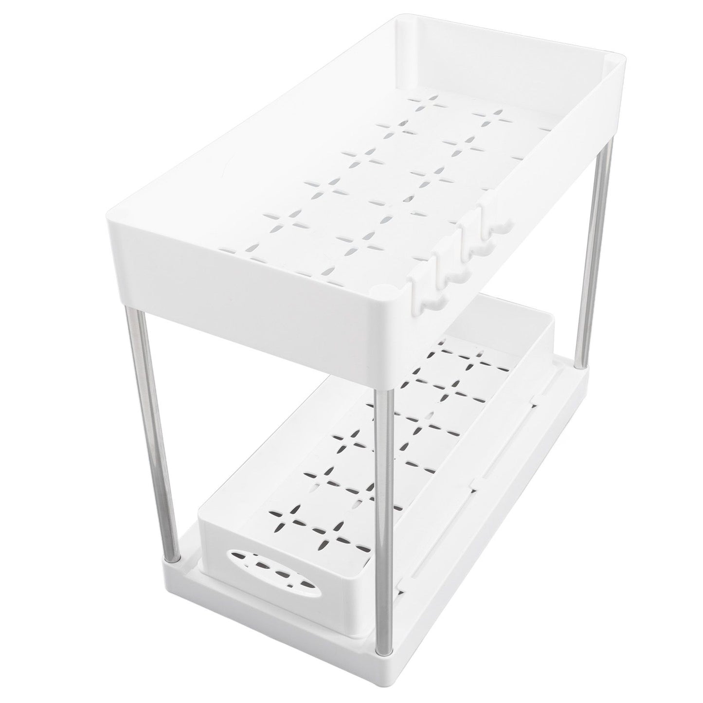 Slide Out Storage Baskets ABS Under Sink Organizer Cabinet Sliding Drawers for Kitchen Bathroom Cosmetic V1294-YM0512-3117220264212