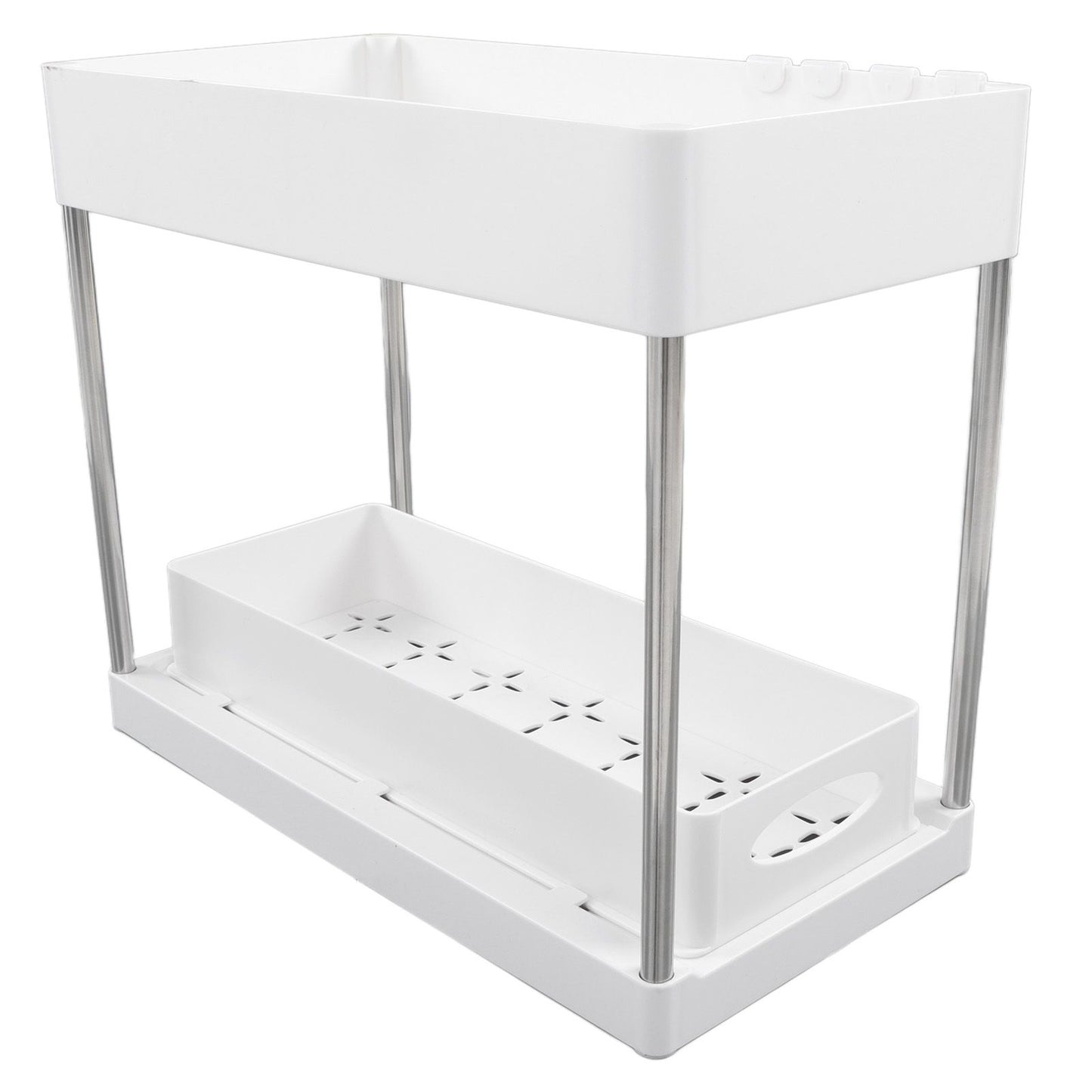 Slide Out Storage Baskets ABS Under Sink Organizer Cabinet Sliding Drawers for Kitchen Bathroom Cosmetic V1294-YM0512-3117220264212