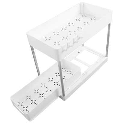 Slide Out Storage Baskets ABS Under Sink Organizer Cabinet Sliding Drawers for Kitchen Bathroom Cosmetic V1294-YM0512-3117220264212
