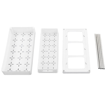 Slide Out Storage Baskets ABS Under Sink Organizer Cabinet Sliding Drawers for Kitchen Bathroom Cosmetic V1294-YM0512-3117220264212