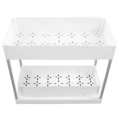 Slide Out Storage Baskets ABS Under Sink Organizer Cabinet Sliding Drawers for Kitchen Bathroom Cosmetic V1294-YM0512-3117220264212