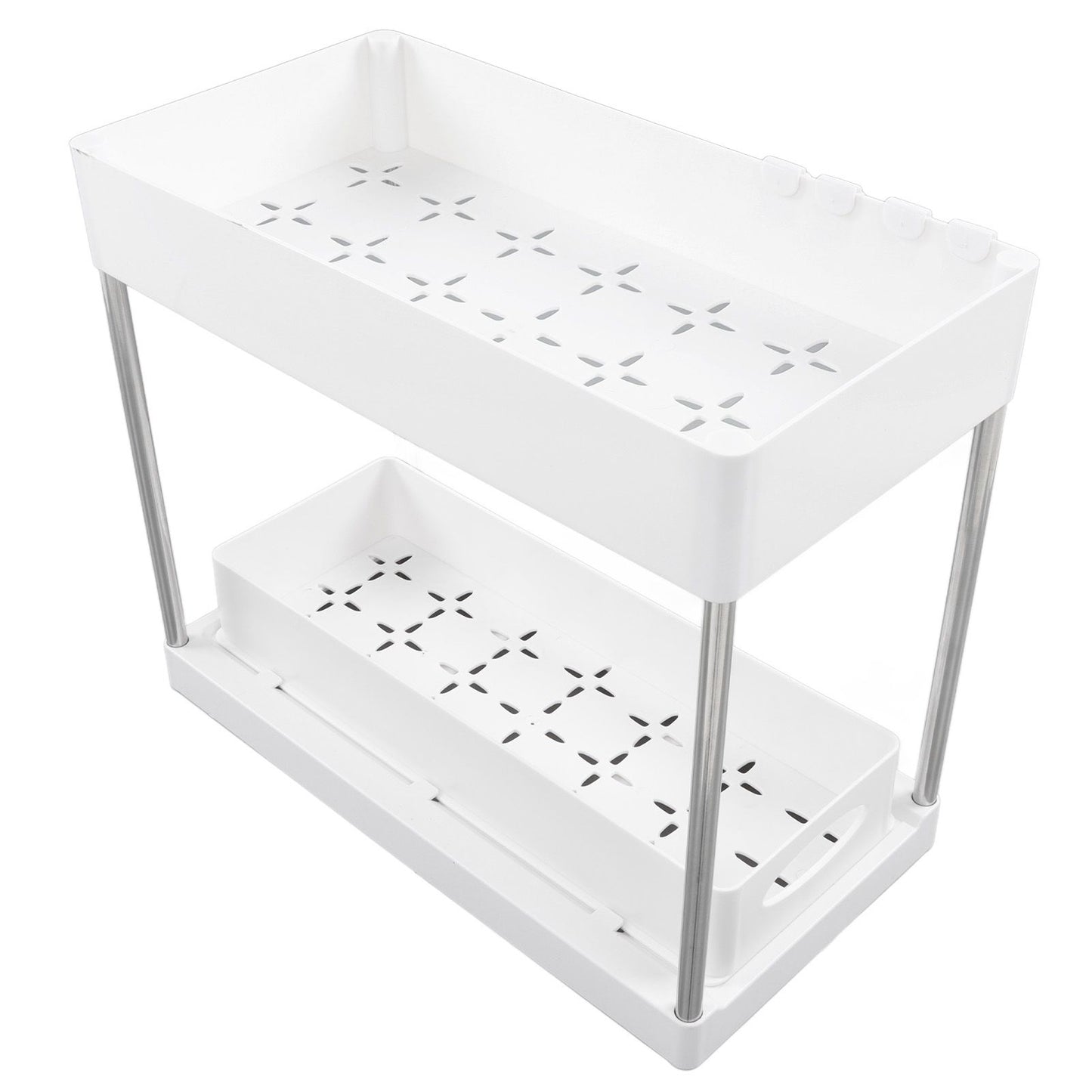 Slide Out Storage Baskets ABS Under Sink Organizer Cabinet Sliding Drawers for Kitchen Bathroom Cosmetic V1294-YM0512-3117220264212