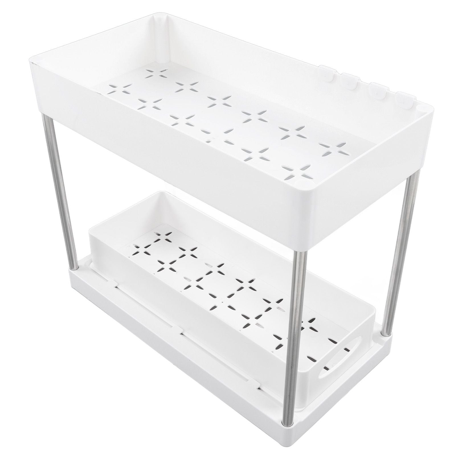 Slide Out Storage Baskets ABS Under Sink Organizer Cabinet Sliding Drawers for Kitchen Bathroom Cosmetic V1294-YM0512-3117220264212