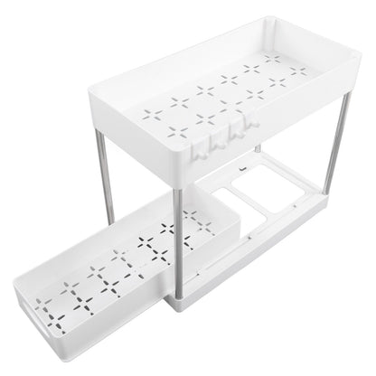 Slide Out Storage Baskets ABS Under Sink Organizer Cabinet Sliding Drawers for Kitchen Bathroom Cosmetic V1294-YM0512-3117220264212