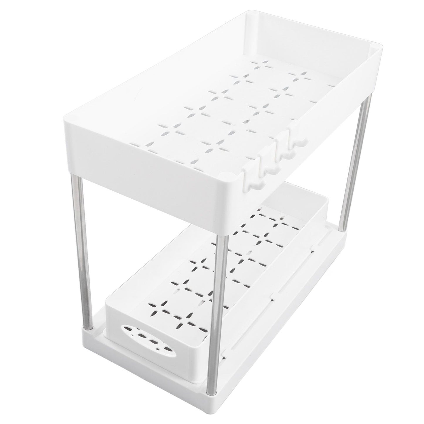Slide Out Storage Baskets ABS Under Sink Organizer Cabinet Sliding Drawers for Kitchen Bathroom Cosmetic V1294-YM0512-3117220264212