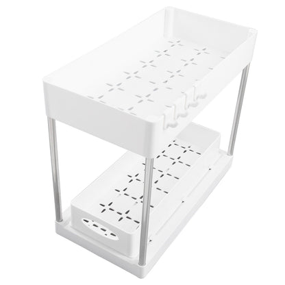 Slide Out Storage Baskets ABS Under Sink Organizer Cabinet Sliding Drawers for Kitchen Bathroom Cosmetic V1294-YM0512-3117220264212