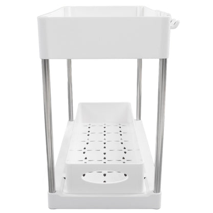 Slide Out Storage Baskets ABS Under Sink Organizer Cabinet Sliding Drawers for Kitchen Bathroom Cosmetic V1294-YM0512-3117220264212