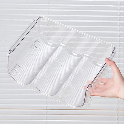 Water Bottle Organizer Transparent Stackable Space Saving Water Bottle Storage Holder Rack for Vacuum Cup 3 V1294-YM0512-3117220266013