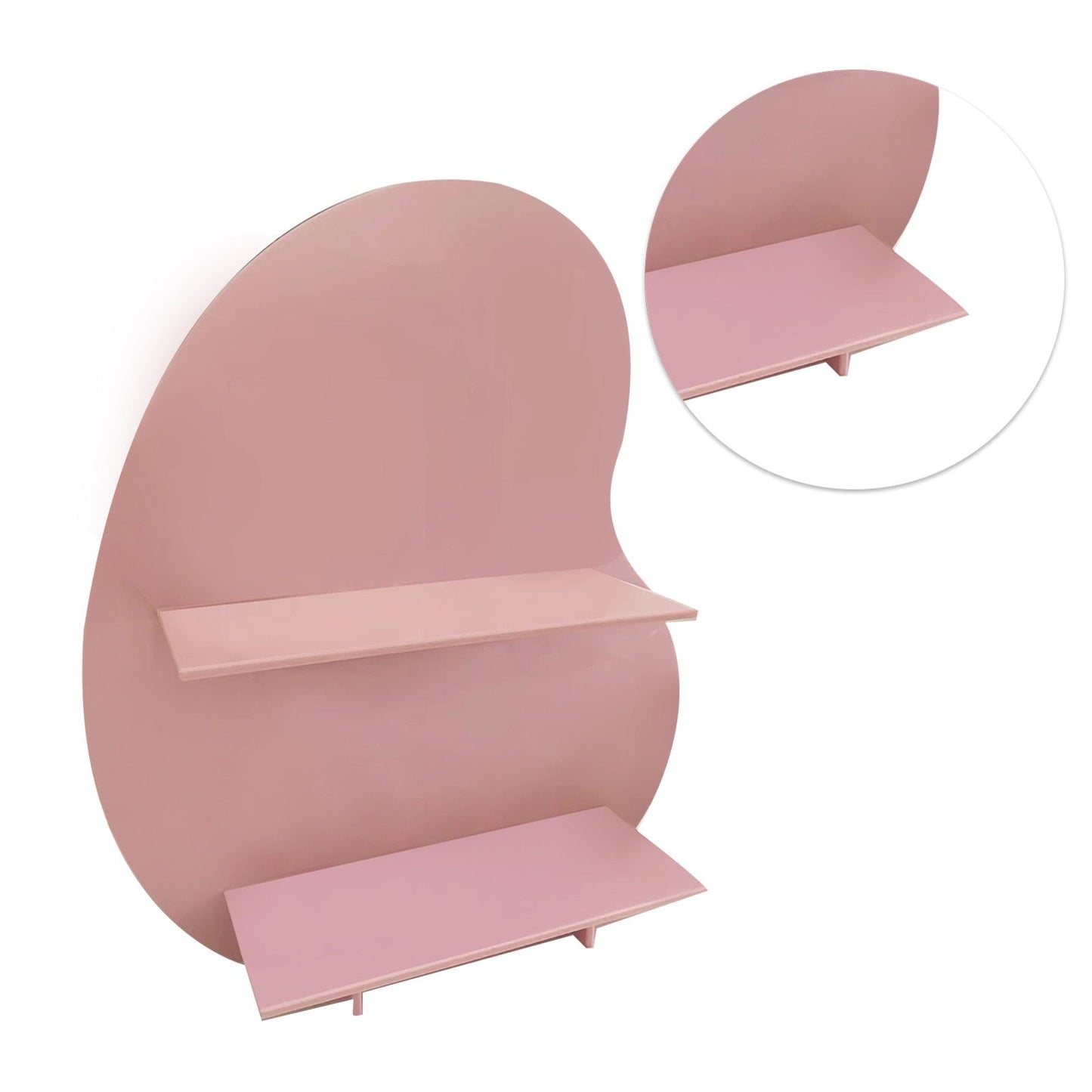 Cosmetic Storage Rack Makeup Shelf Organizer for Bathroom Bedroom Dressing Room Desk Pink S V1294-YM0512-3117220266115