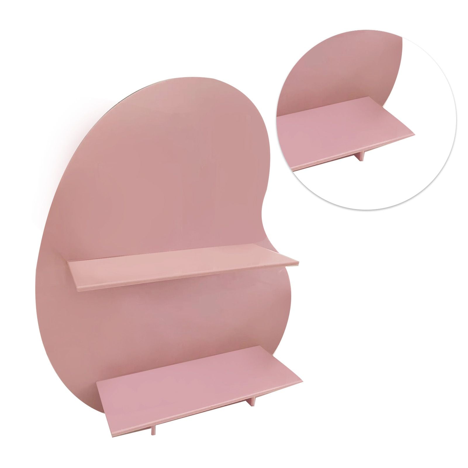 Cosmetic Storage Rack Makeup Shelf Organizer for Bathroom Bedroom Dressing Room Desk Pink S V1294-YM0512-3117220266115