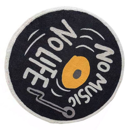 Water Absorbent Mat Retro CD Disk Design Anti Slip Thick Soft Imitation Cashmere Home Bathroom Mat Type 1 V1294-YM0512-3117220266211