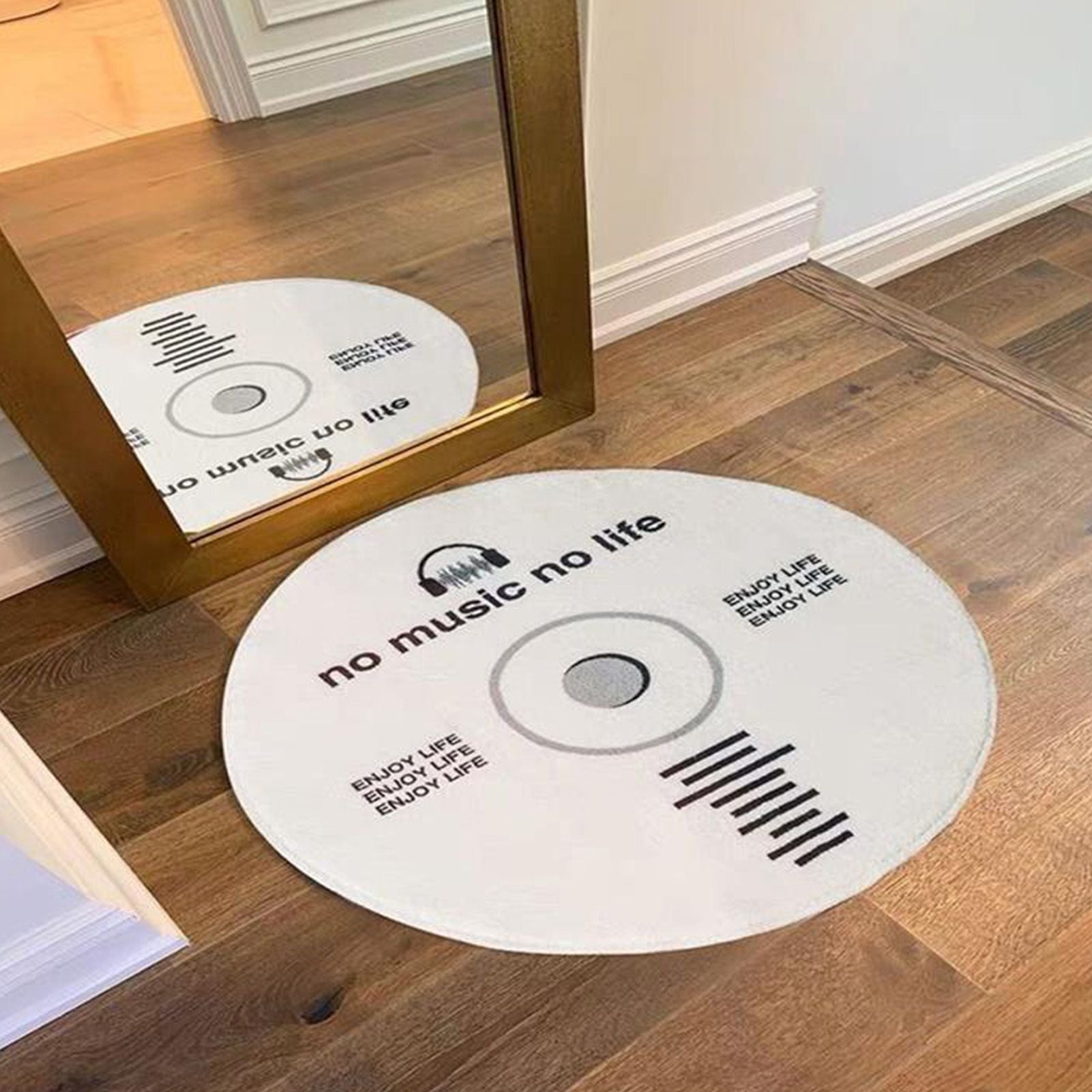 Water Absorbent Mat Retro CD Disk Design Anti Slip Thick Soft Imitation Cashmere Home Bathroom Mat Type 2 V1294-YM0512-3117220266213