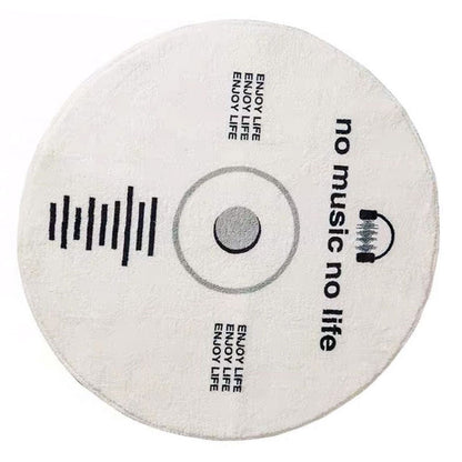 Water Absorbent Mat Retro CD Disk Design Anti Slip Thick Soft Imitation Cashmere Home Bathroom Mat Type 2 V1294-YM0512-3117220266214
