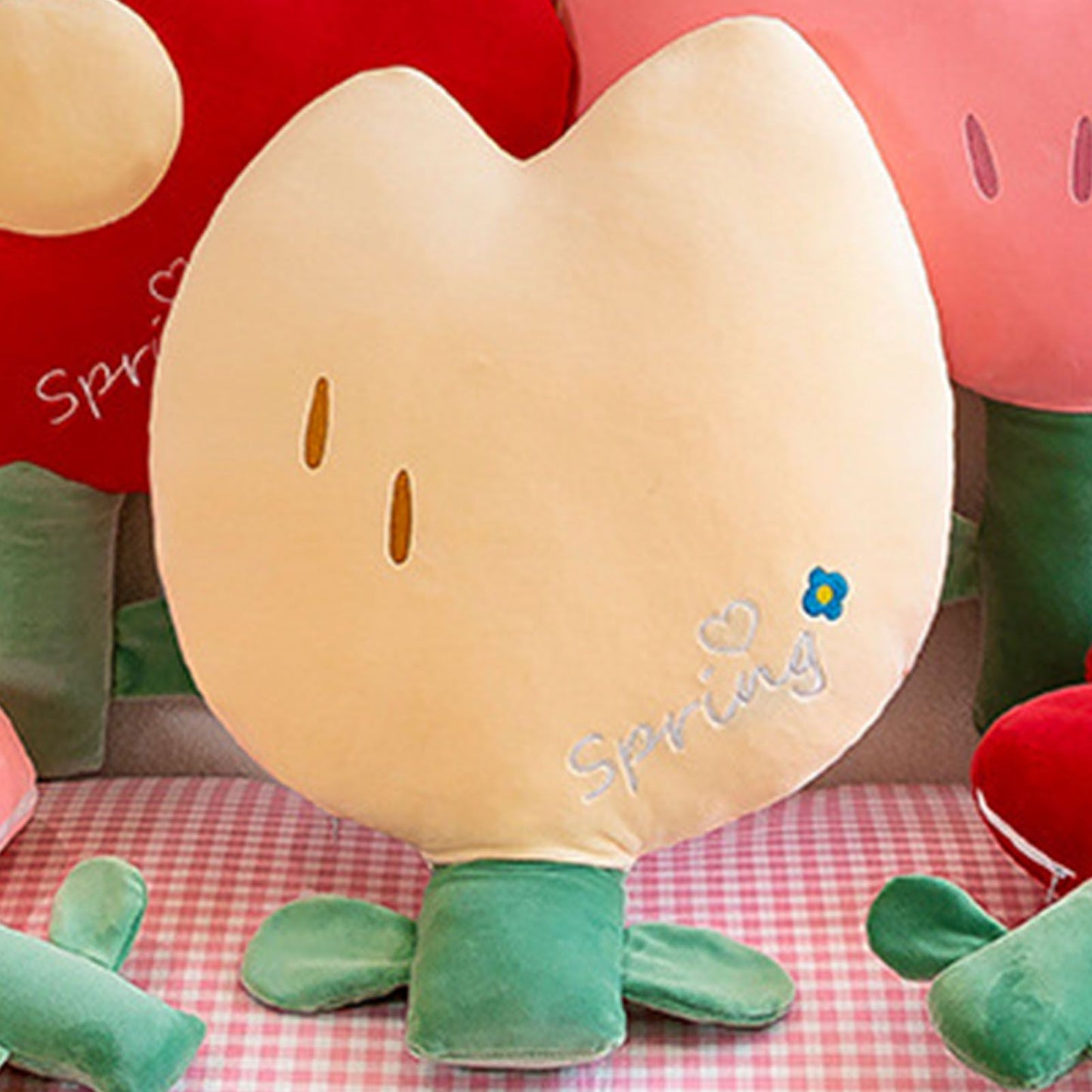 Flower Pillow Simulation Cute Cartoon Animation Flower Doll Sleeping Pillow Plush Toys Yellow L V1294-YM0512-3117220266511