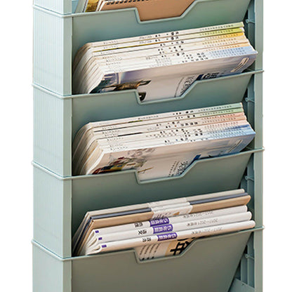 Classroom Bookshelf Multilayer with Universal Wheel Book Storage Shelving for Living Room V1294-YM0512-3117220266612
