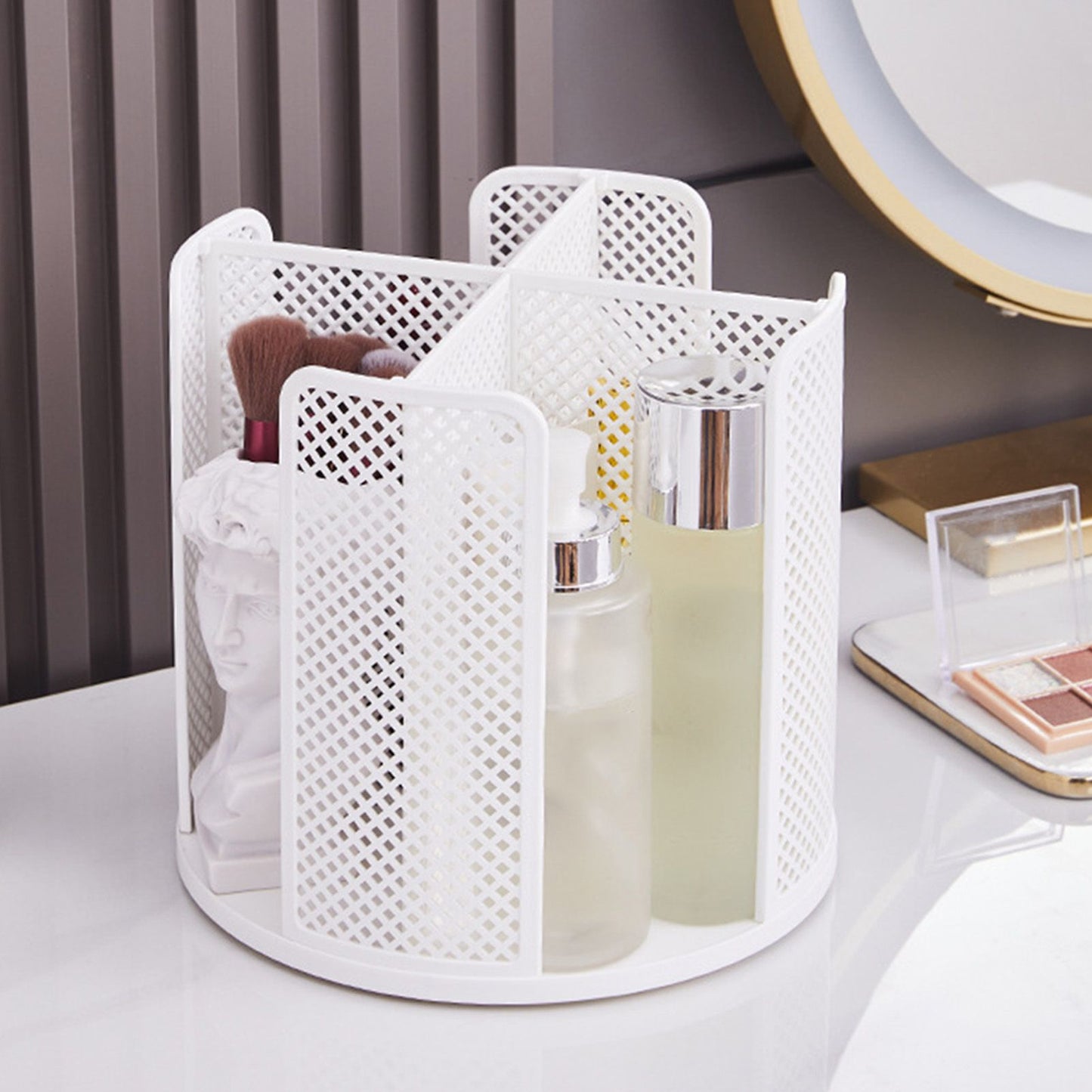 Disposable Cup Storage Organizer 4 Compartment 360 Degree Rotating Coffee Cup Dispenser for Coffee Shops V1294-YM0512-3117220267111